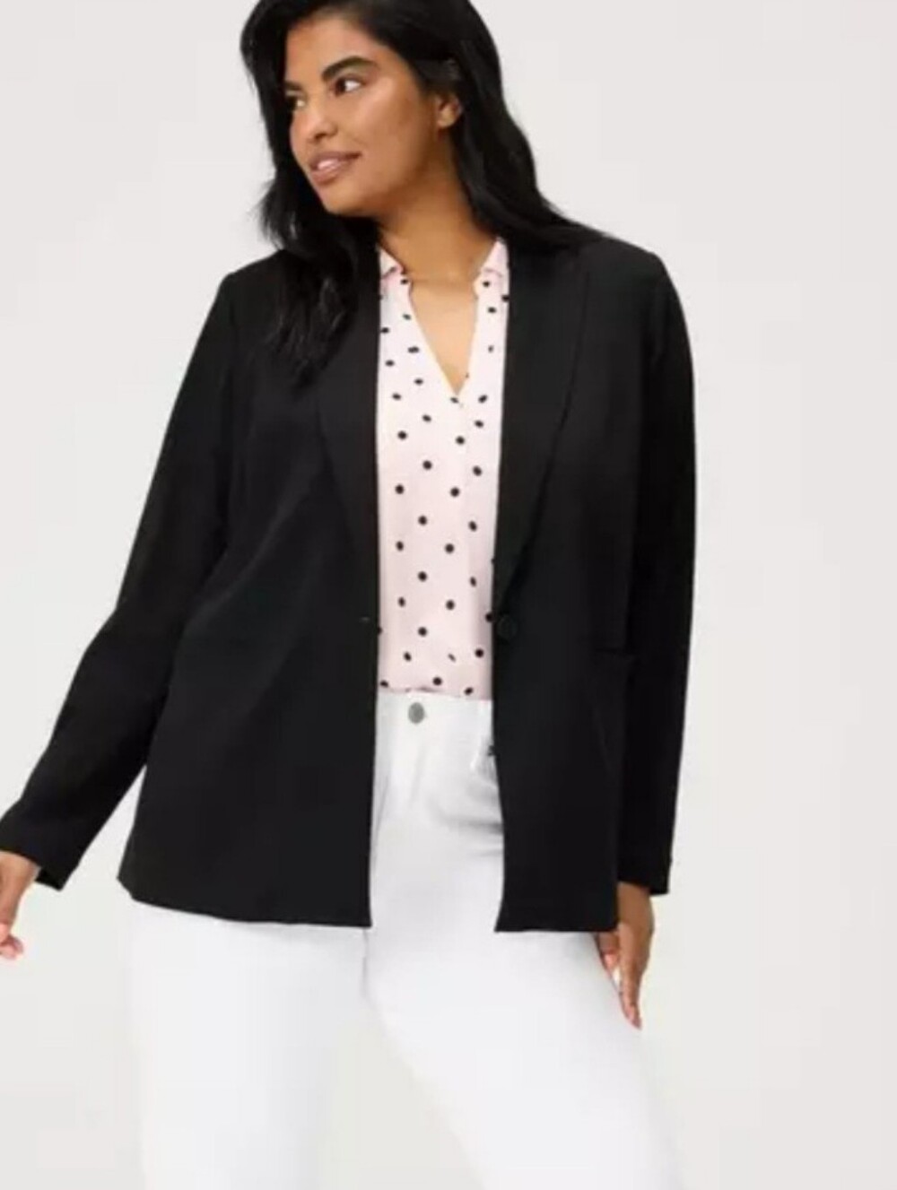 Torrid 0 Classic Drapey Challis Blazer